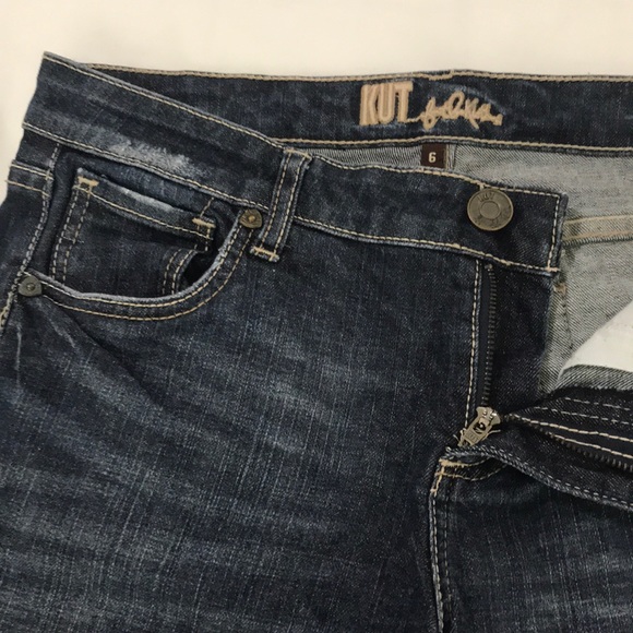 🌞 Kut From The Kloth Denim Shorts Dark Wash 6 - Picture 4 of 14